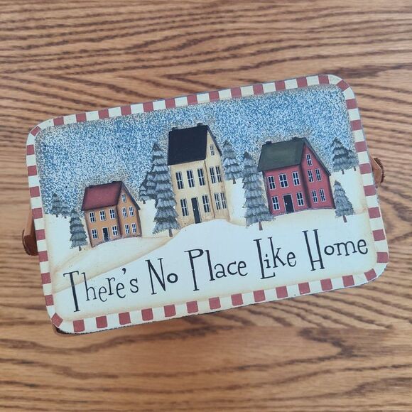 Vintage Crazy Mountain Basket There's No Place Like Home Artist Angela Anderson - Picture 3 of 16